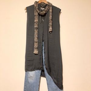 Helmut Lang - Asymmetric Silk Button Up